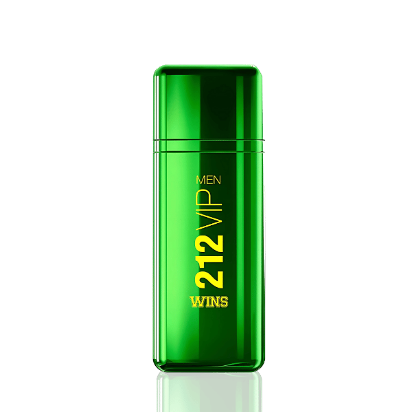 Vibrant Metallic Green Bottle – 212 VIP Wins Men