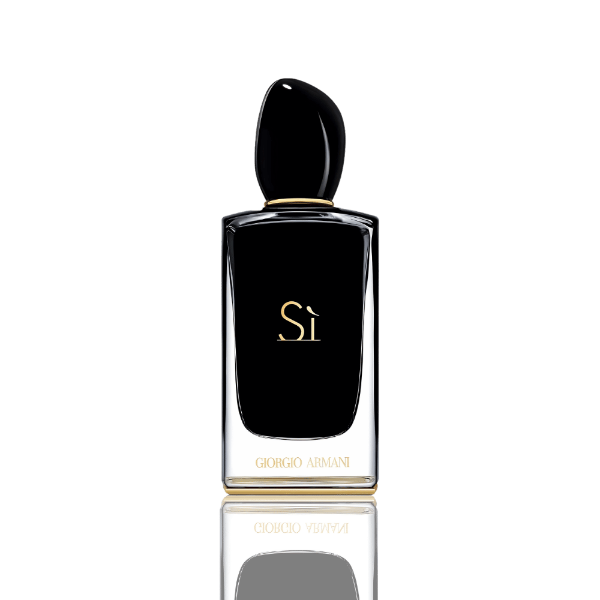 The Giorgio Armani Si Intense Eau de Parfum perfume bottle targets women through unique design