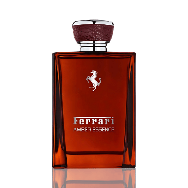 "Amber Essence by Ferrari for timeless sophistication"