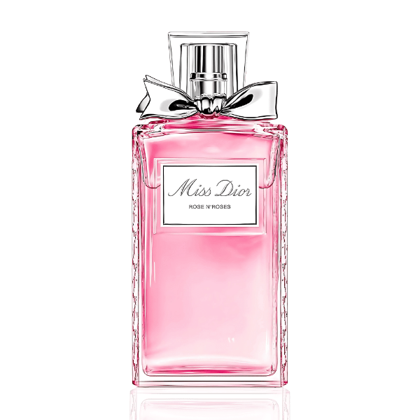 Dior Miss Dior Rose N'Roses EDT 100mL – Fresh floral scent with rose and mandarin.