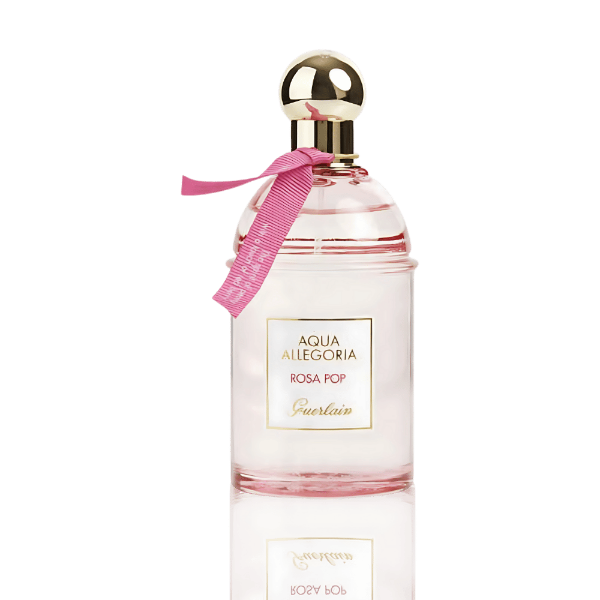 "Guerlain Aqua Allegoria Rosa Pop Eau de Toilette with red berries and floral notes."