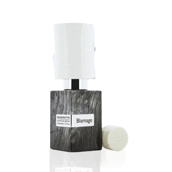 Nasomatto Blamage – A bold blend of musk, birch & leather.