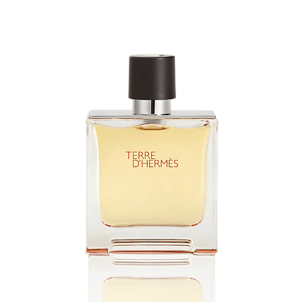 Hermès Terre D'Hermès Parfum for Men 200mL, a woody chypre fragrance with citrus and earthy notes.