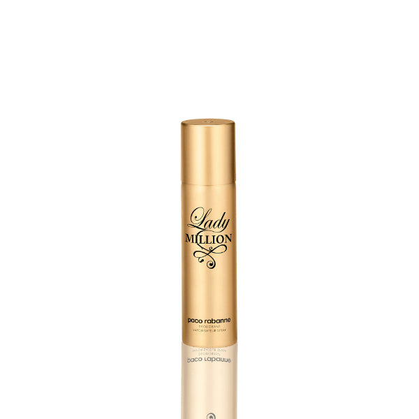 Paco Rabanne Lady Million Deodorant Spray 150mL bottle the front view