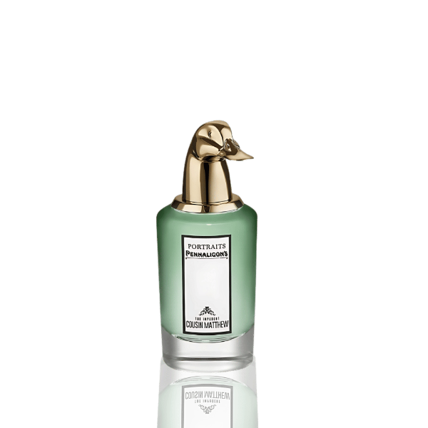 Penhaligon's The Impossible Cousin Matthew Eau de Parfum bottle, 75mL Front view