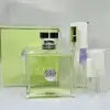 Versace Versense perfume with citrus, fig, and sandalwood.