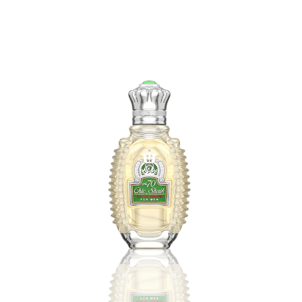 PODS Chic Shaik Emerald No.70 Eau de Parfum 80mL bottle in pricey layout